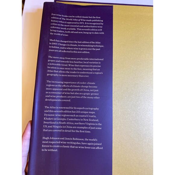 The World Atlas of Wine 7th Edition Hugh Johnson Jancis Robinson Table Book - Picture 2 of 11